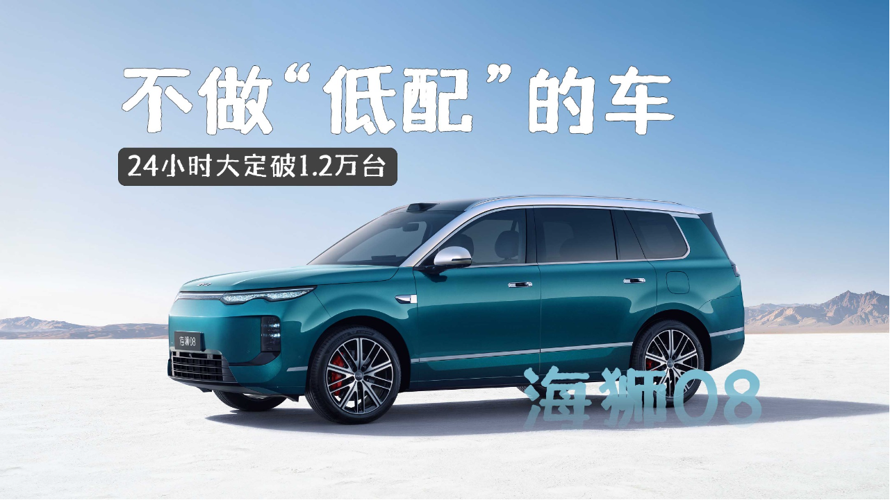 一辆不做“低配”的车——海狮08上市...