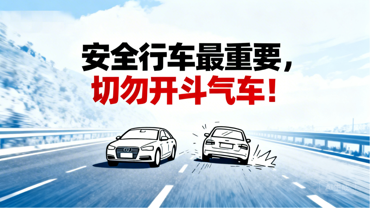 安全行车最重要，切勿开斗气车！