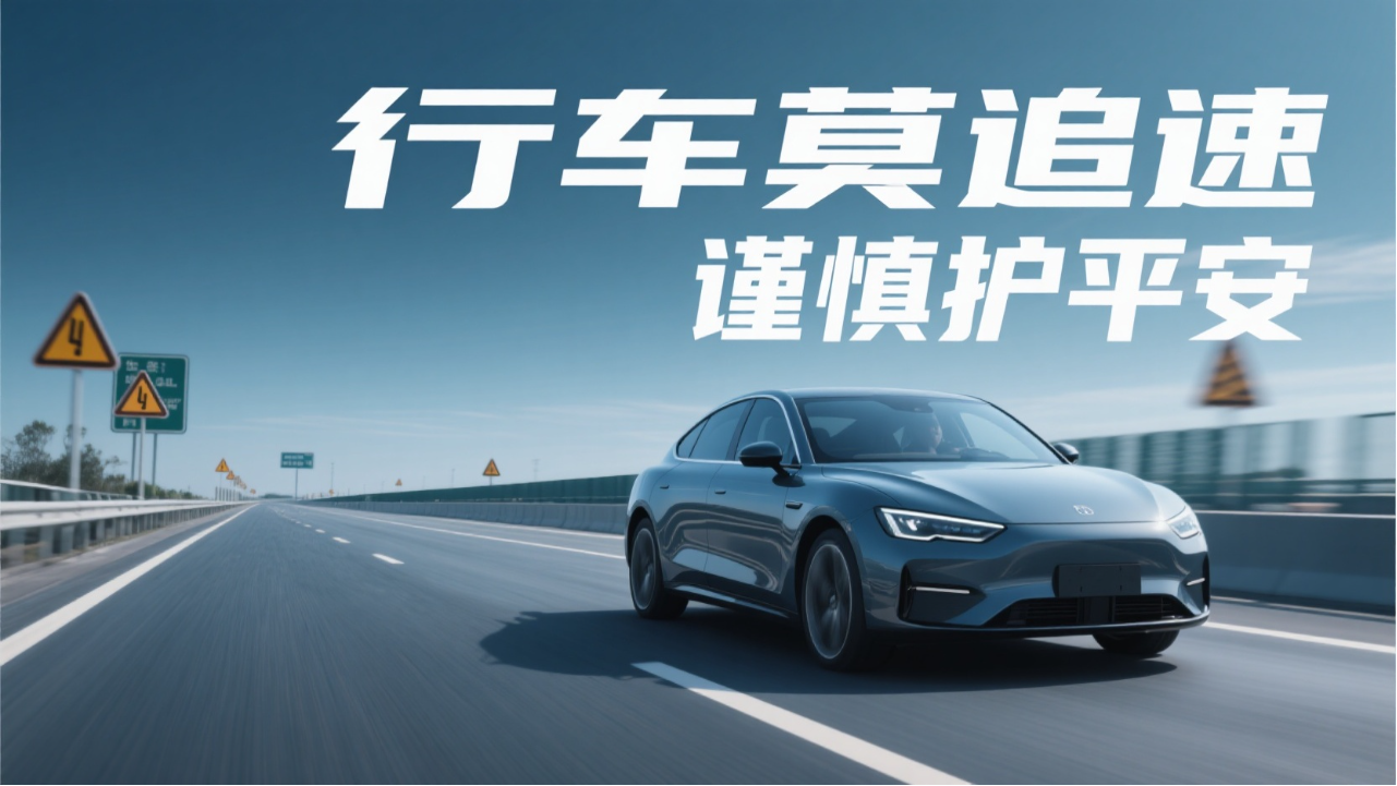 行车莫追速，谨慎护平安