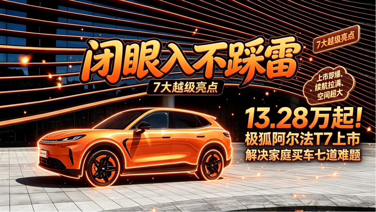 13.28万起！极狐阿尔法T7上市 解决...