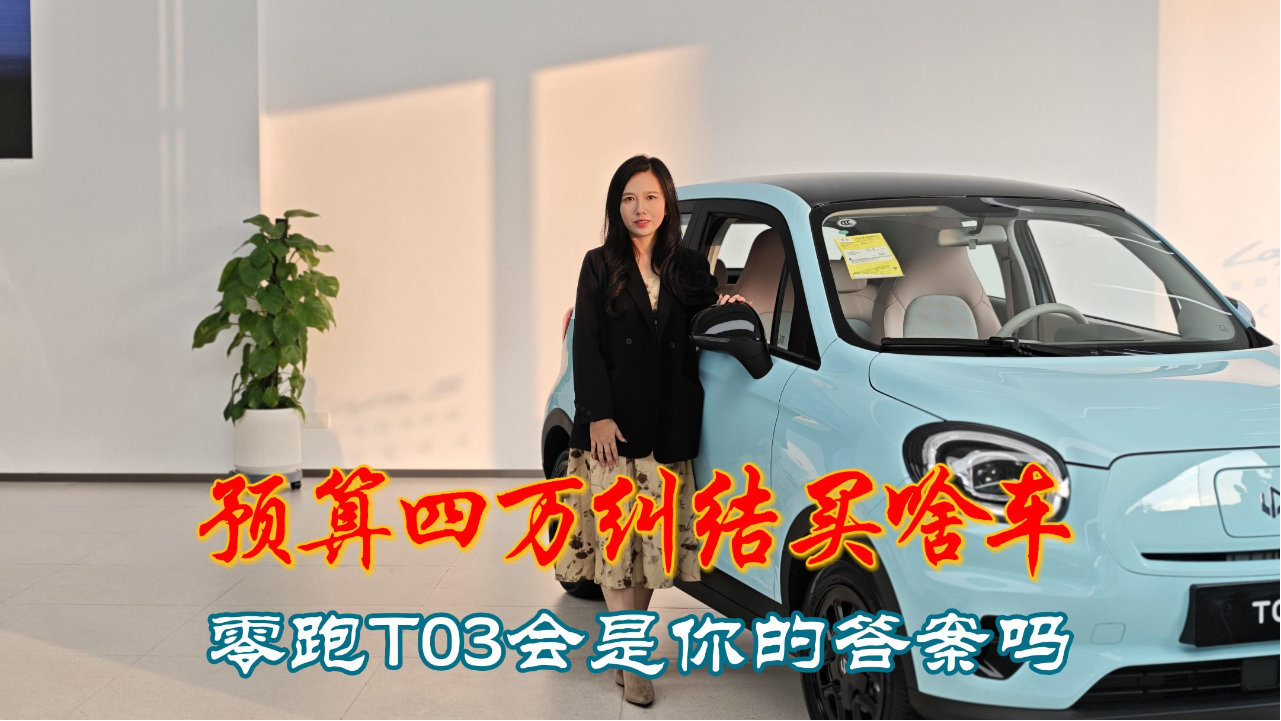 预算4w纠结买啥车 零跑T03会是你的...