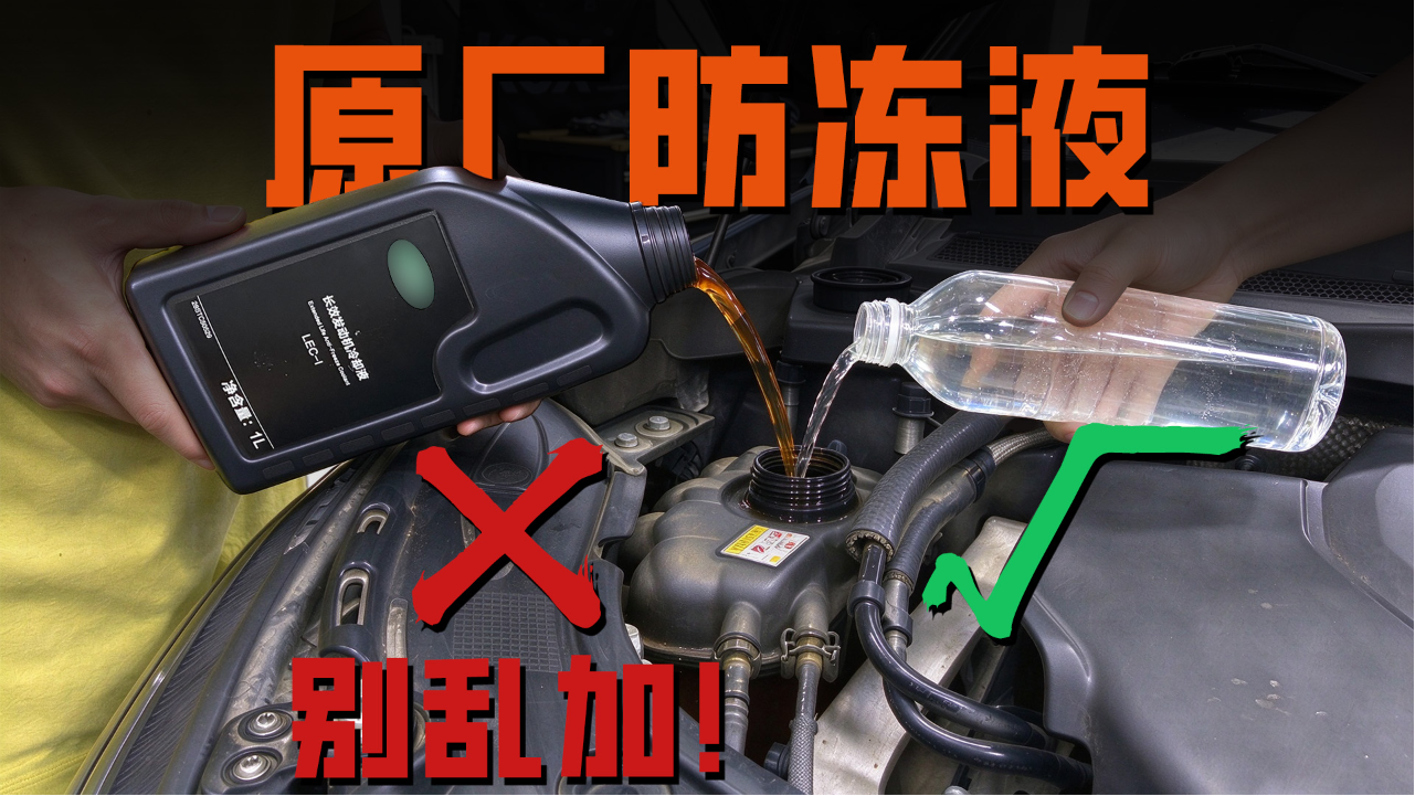 防冻液变少，为何不要直接加原厂防...